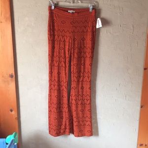 American Eagle Textured Flare pants